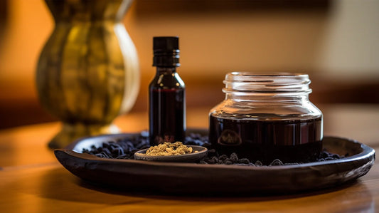 Bottle of pure black seed oil, a natural and potent oil known for its health benefits and rich in antioxidants